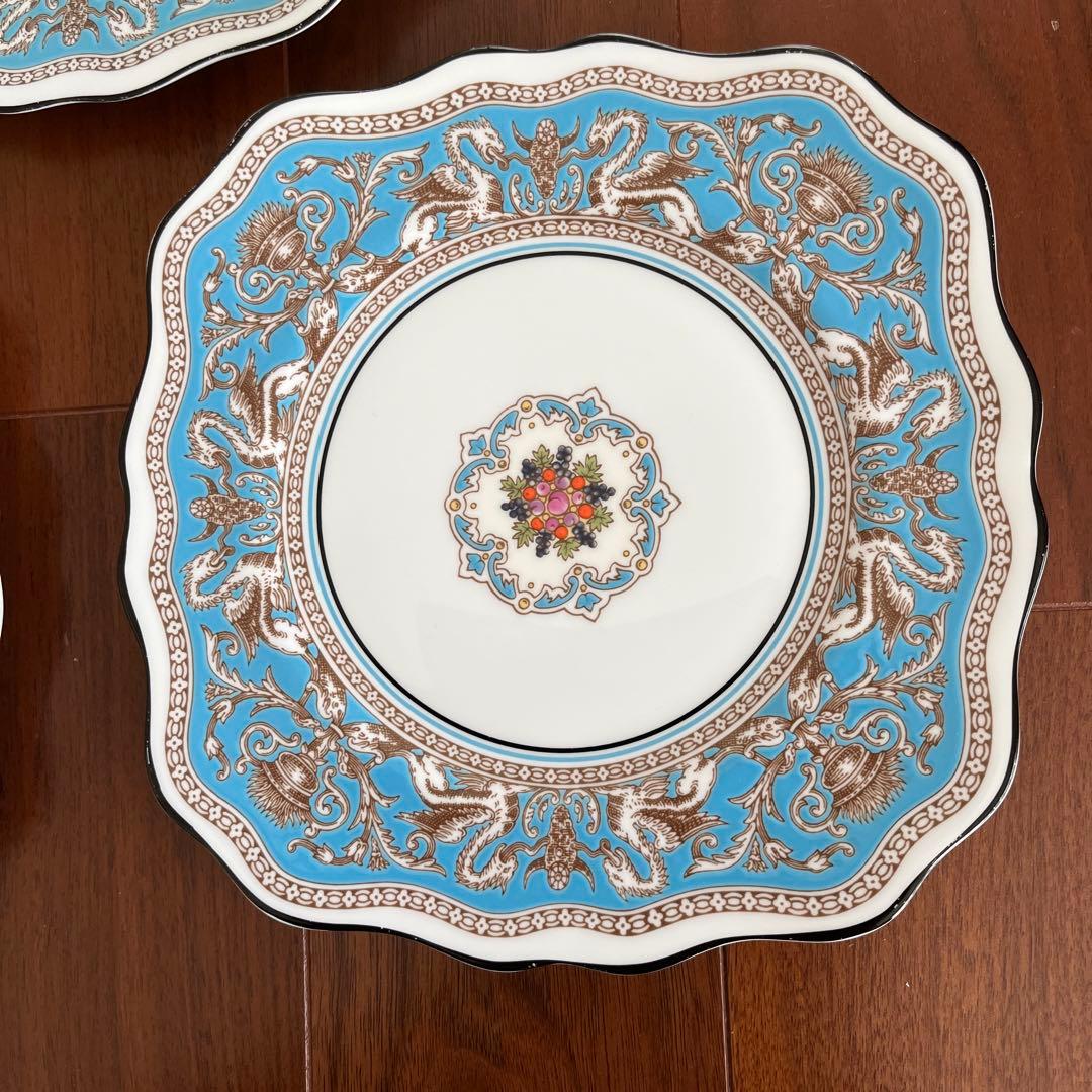 ナンタケットウェッジウッド フロレンティーン スクエア プレート3枚セット