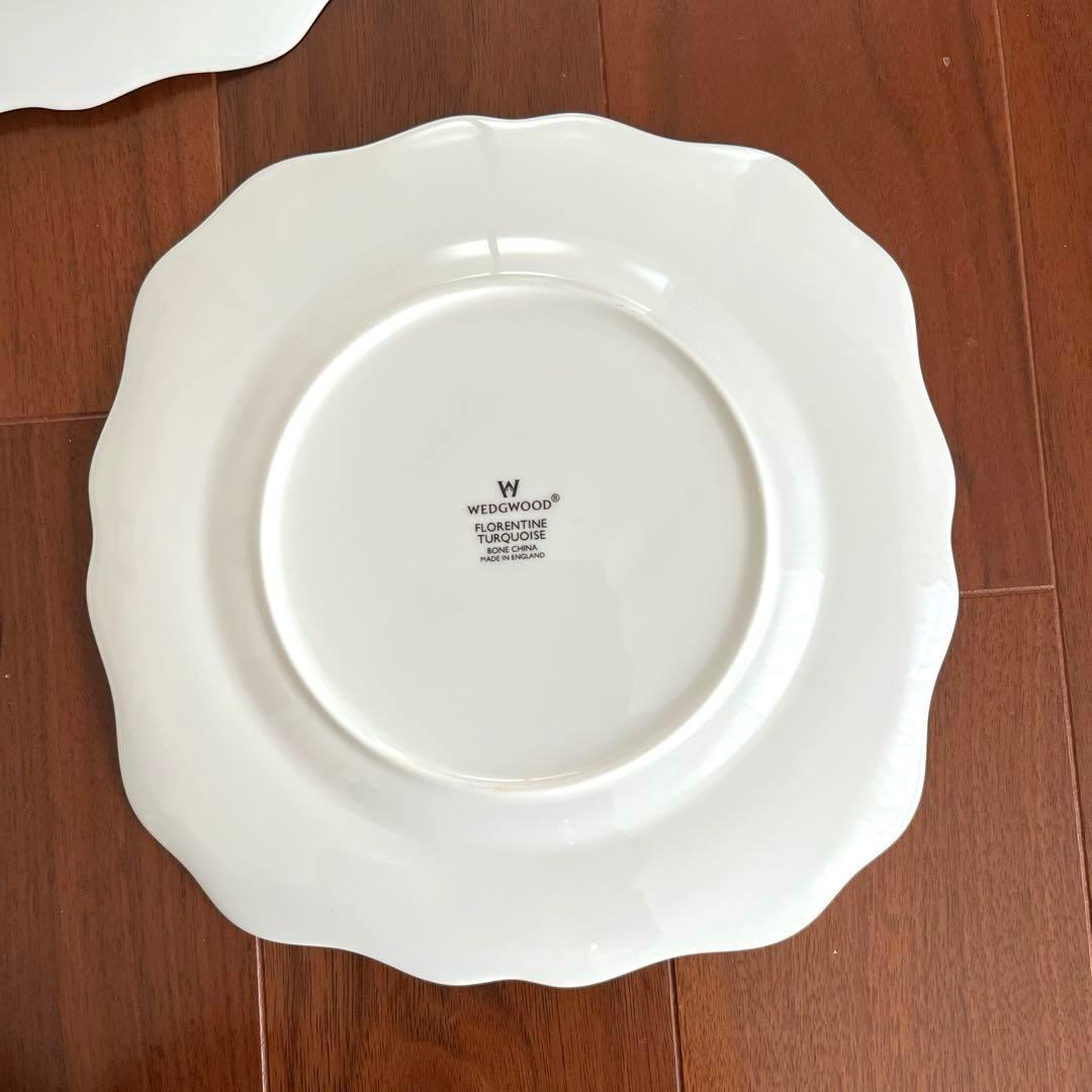 ナンタケットウェッジウッド フロレンティーン スクエア プレート3枚セット