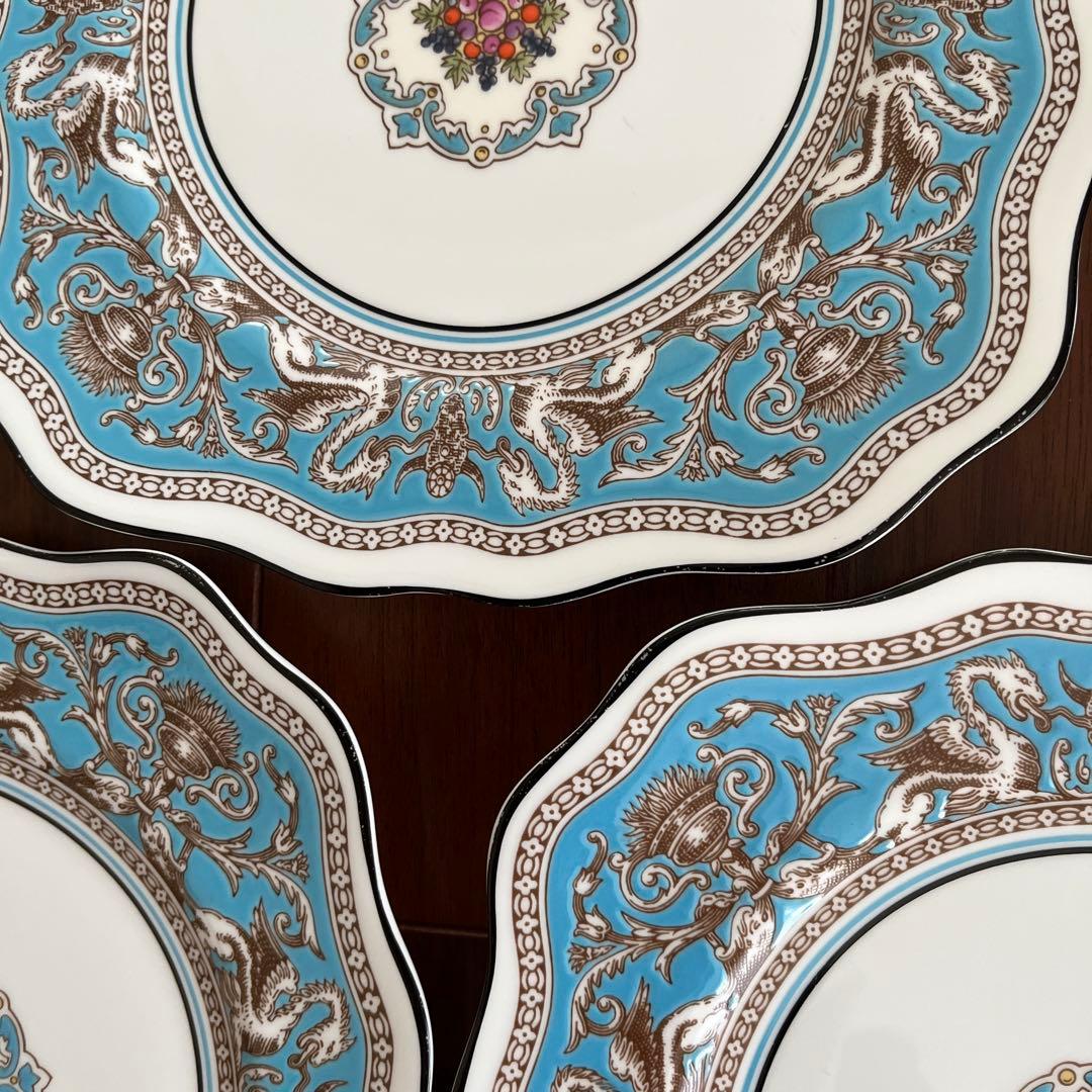 ナンタケットウェッジウッド フロレンティーン スクエア プレート3枚セット