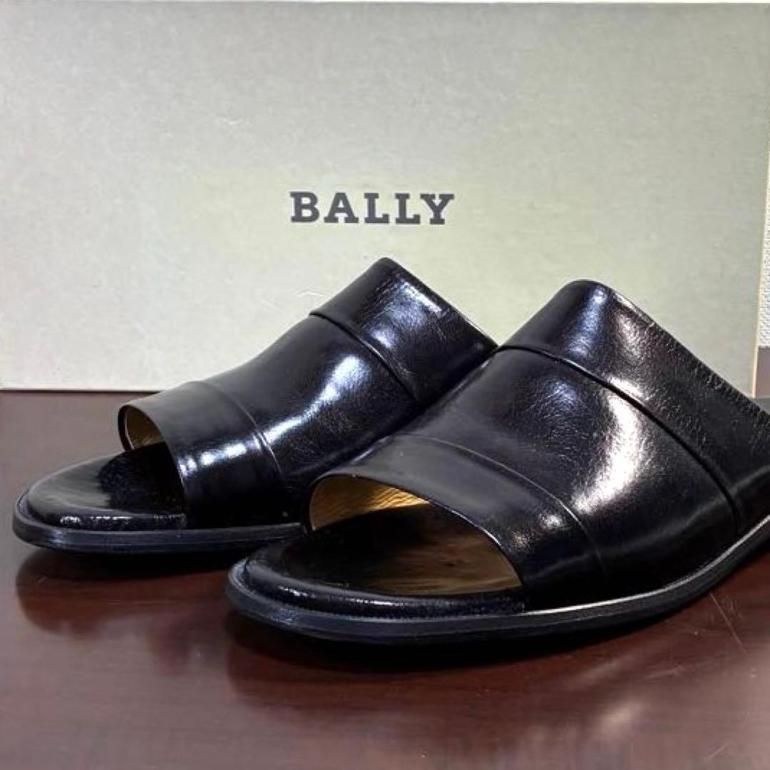 【美品】BALLY サンダル　メンズ　レザー　箱と保管袋付き