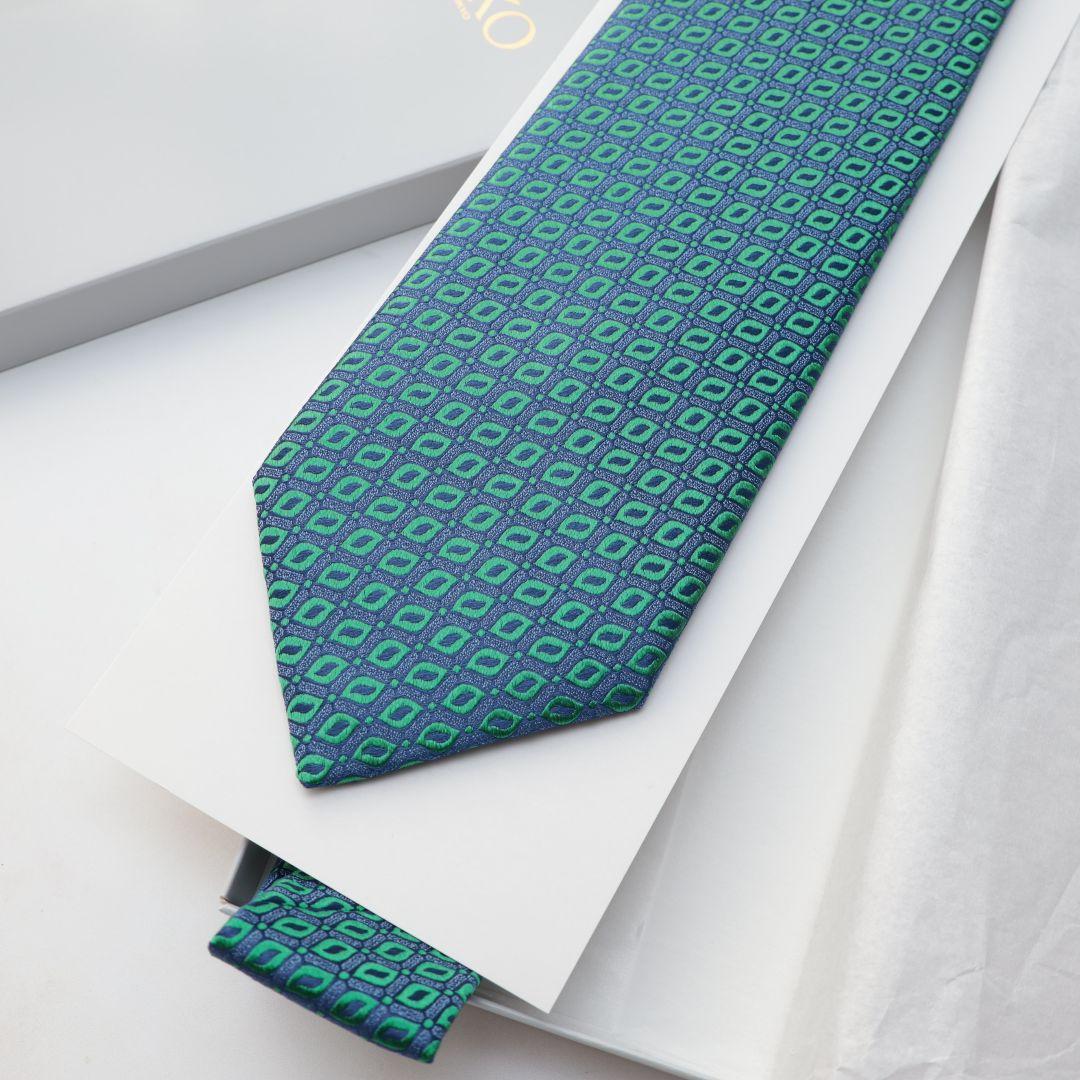 未使用 シャルベ WAKO シルク ネクタイ 銀座 和光 フランス製