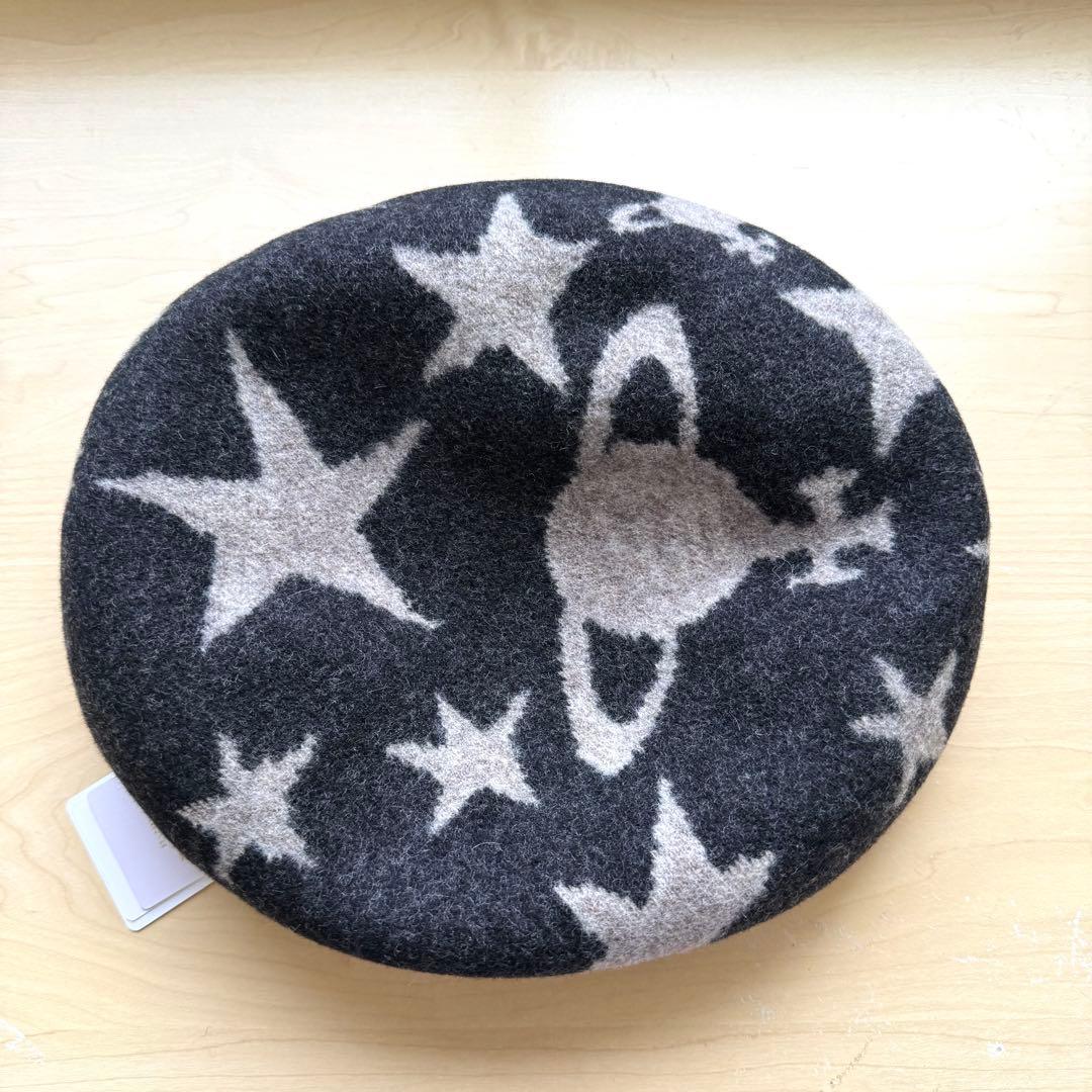 ★新品★ヴィヴィアンウエストウッド　秋冬　ウール　ベレー帽　オーブ　星　日本製