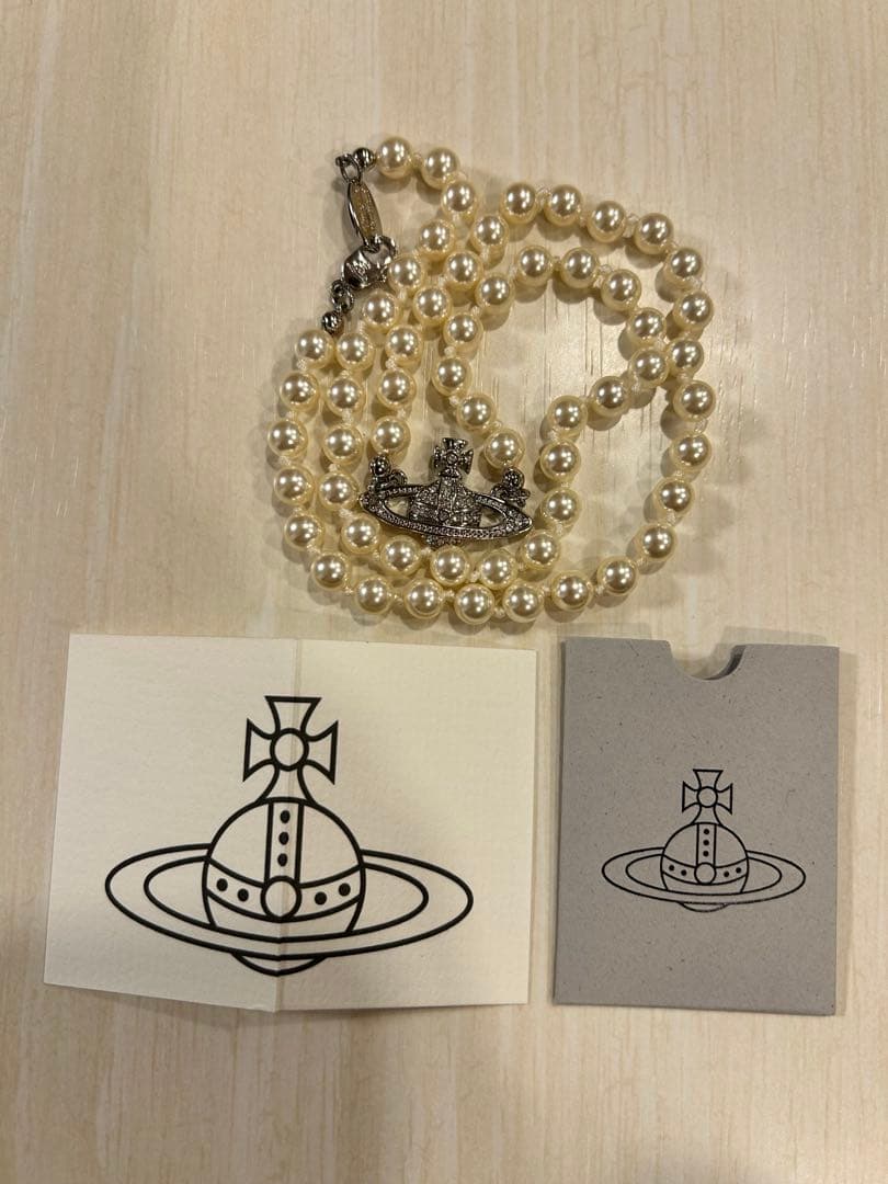 ✨Vivienne Westwood ミニバスレリーフ パールネックレス✨