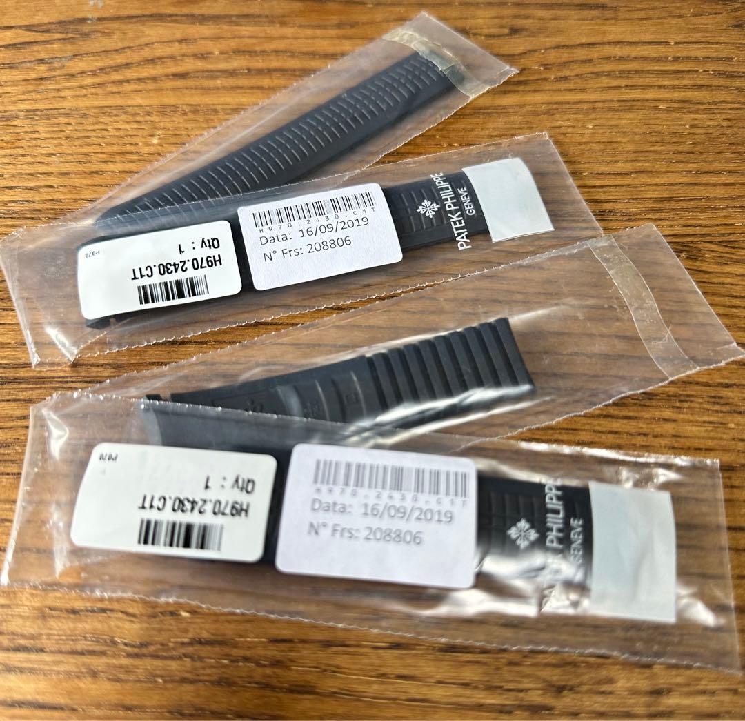 PATEK PHILIPPE アクアノート5168G ブルーストラップ 2本