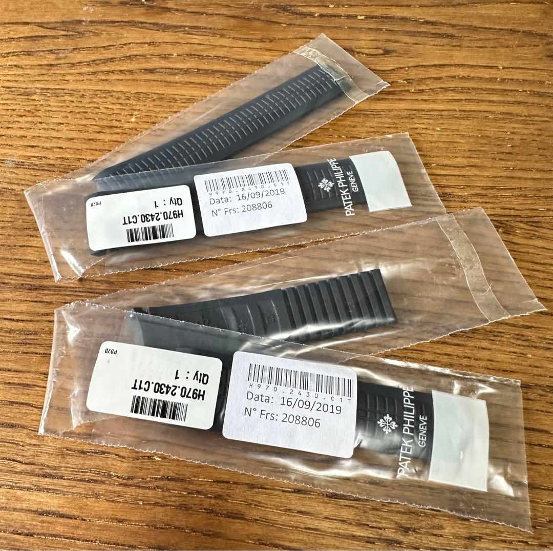 PATEK PHILIPPE アクアノート5168G ブルーストラップ 2本