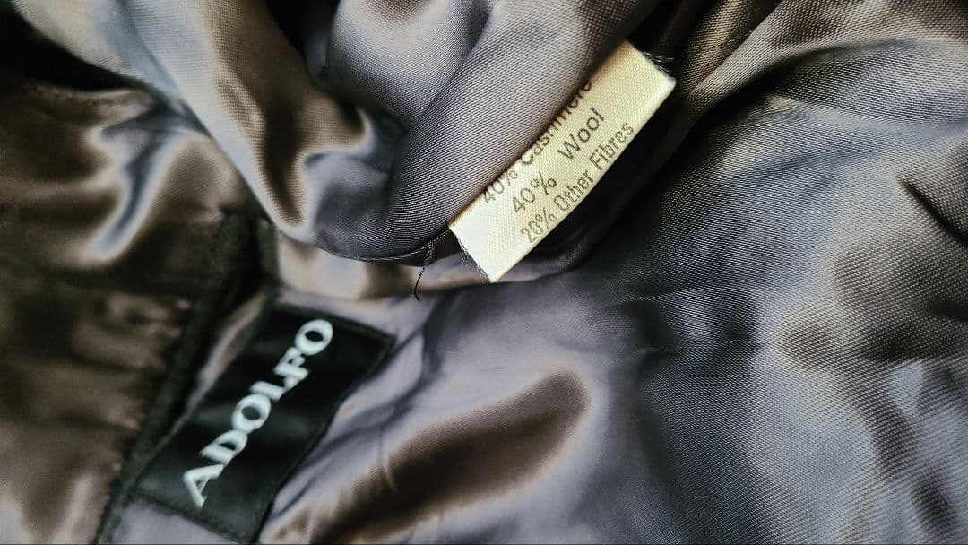 70s イギリス製 ADOLFO カシミヤチェスターコート アクアスキュータム