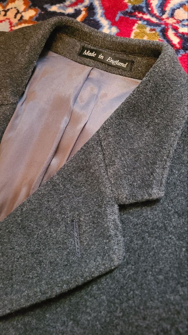 70s イギリス製 ADOLFO カシミヤチェスターコート アクアスキュータム