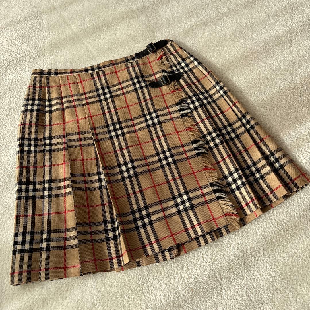 美品⭐︎BURBERRY BLUE lABELノバチェック　巻きスカート36