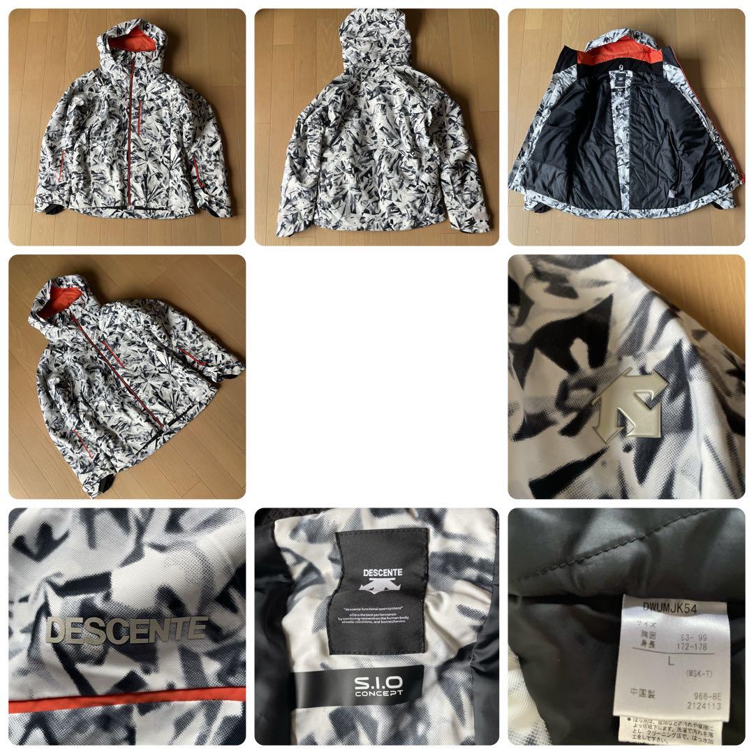 デサントDESCENTEスキーウェア　上下セット　デモチーム　中古　サイズL