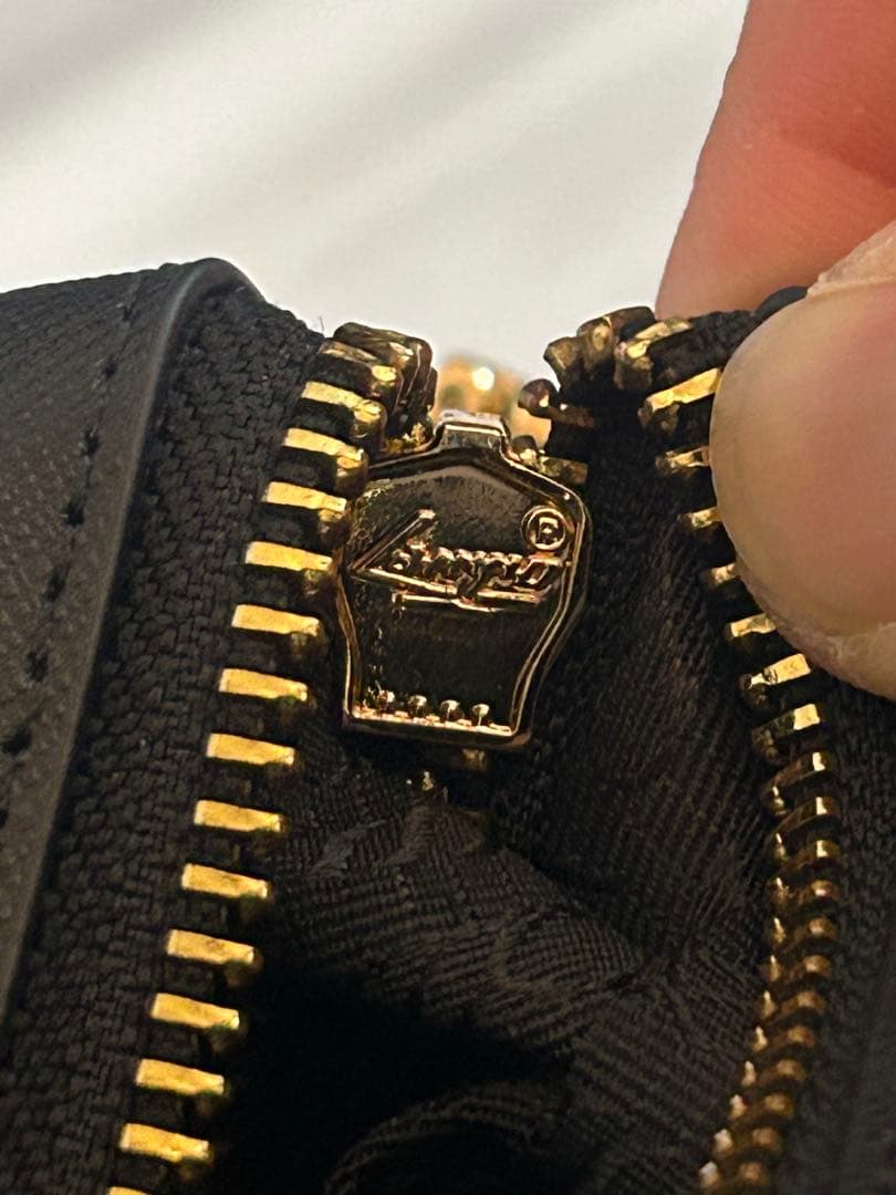 ブラック レザー ショルダーバッグ