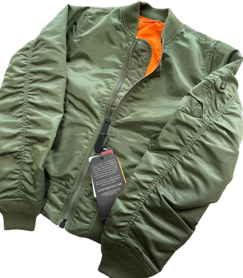 新品 未使用 ALPHA INDUSTRIES MA-1 アウター カーキ XL