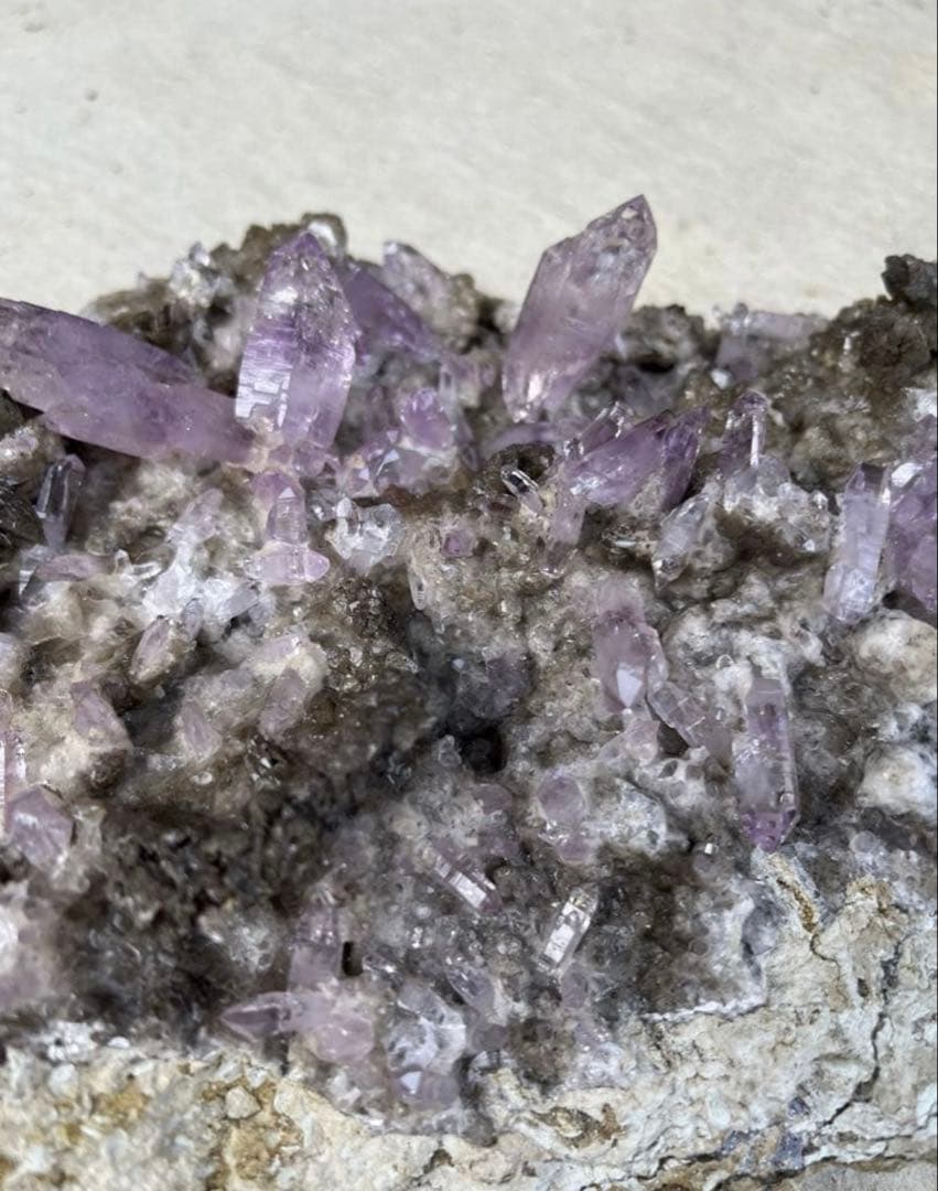 ＊8日まで＊ メキシコ ベラクルス州産 ベラクルスアメジスト 母岩付き原石