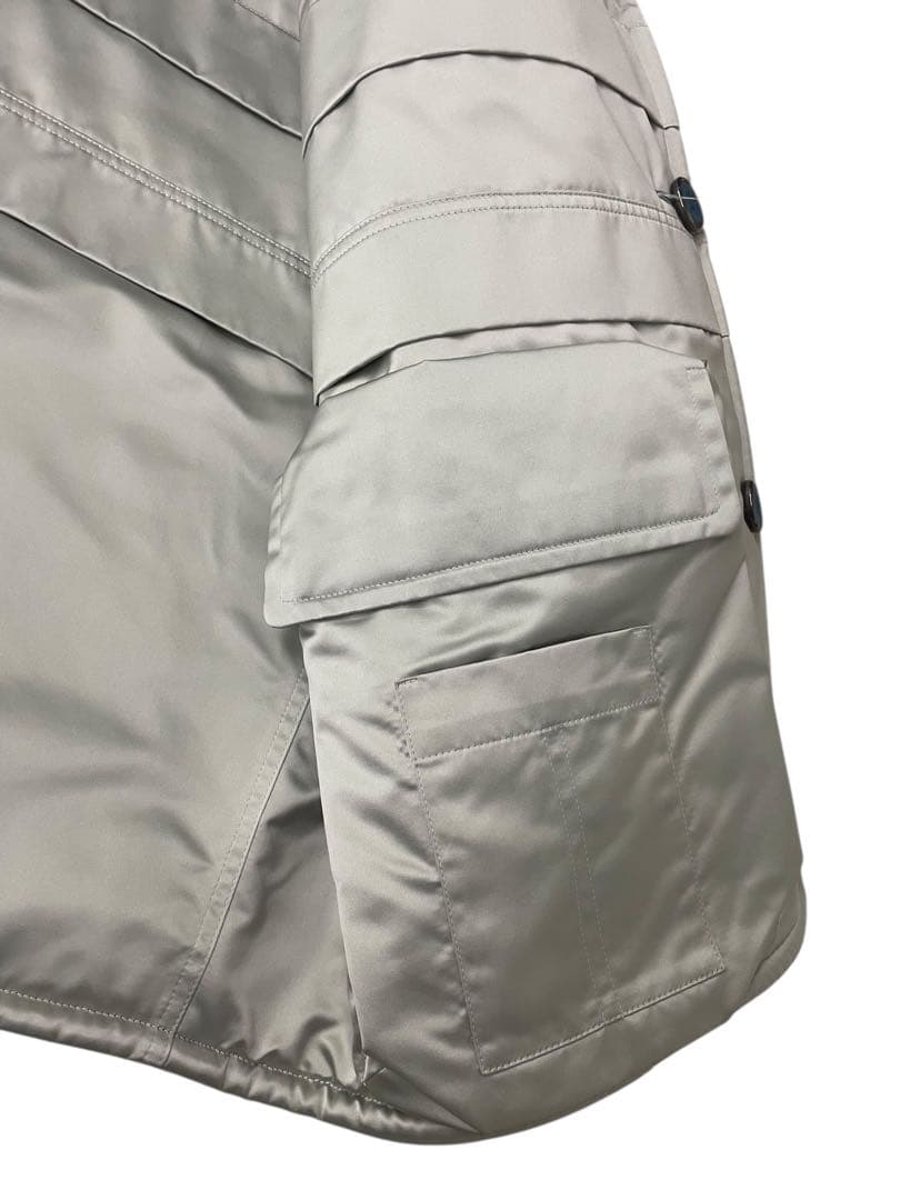 18AW RAF SIMONS ショートキャバンコート ブルー サイズ44