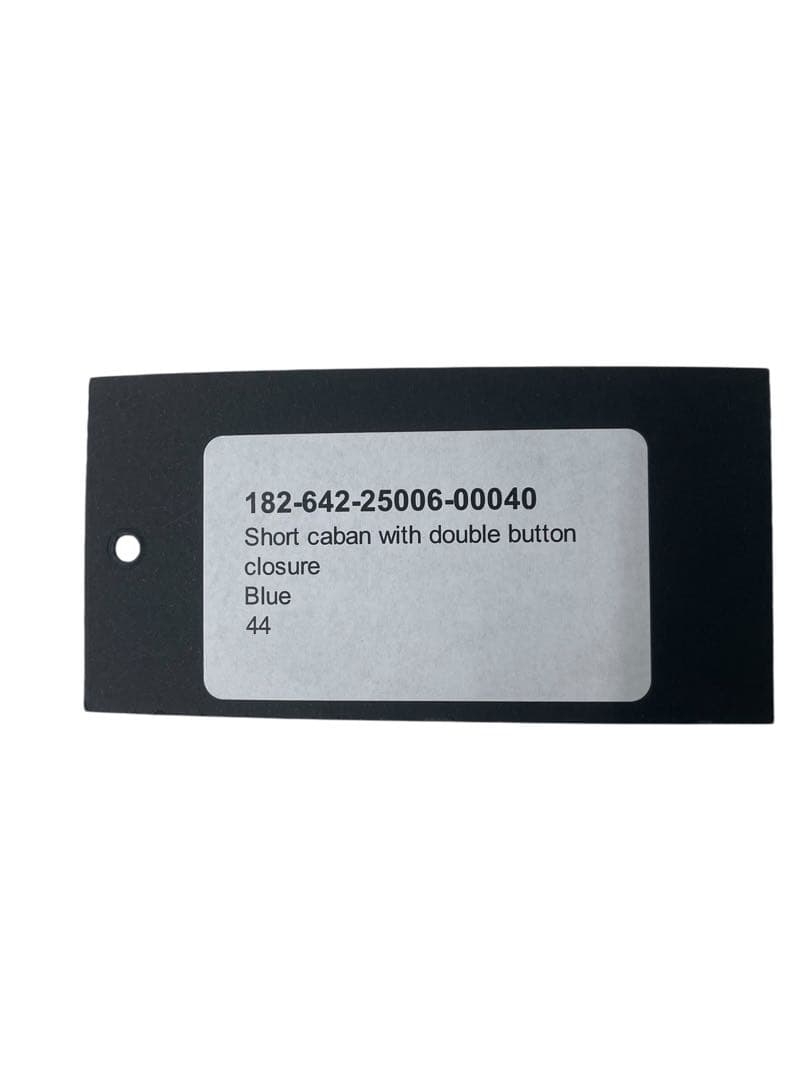 18AW RAF SIMONS ショートキャバンコート ブルー サイズ44