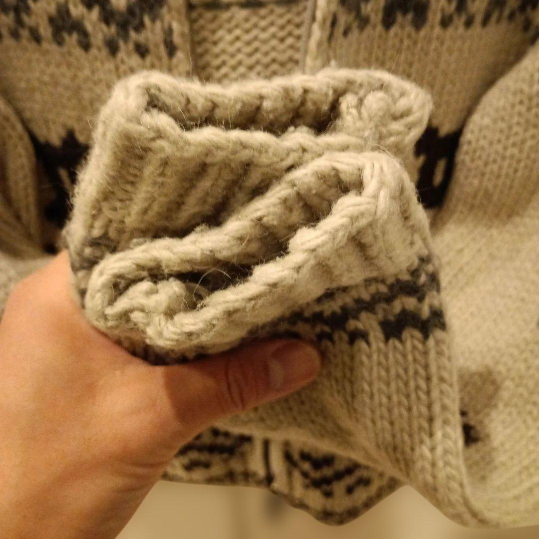 モンクレール　キッズ　ニットパーカー　カウチン　130　美品