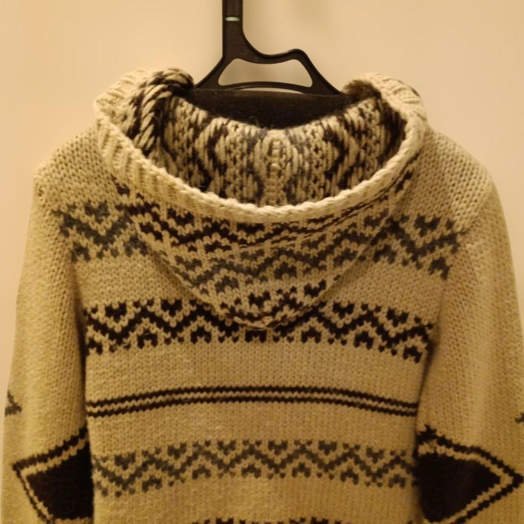 モンクレール　キッズ　ニットパーカー　カウチン　130　美品