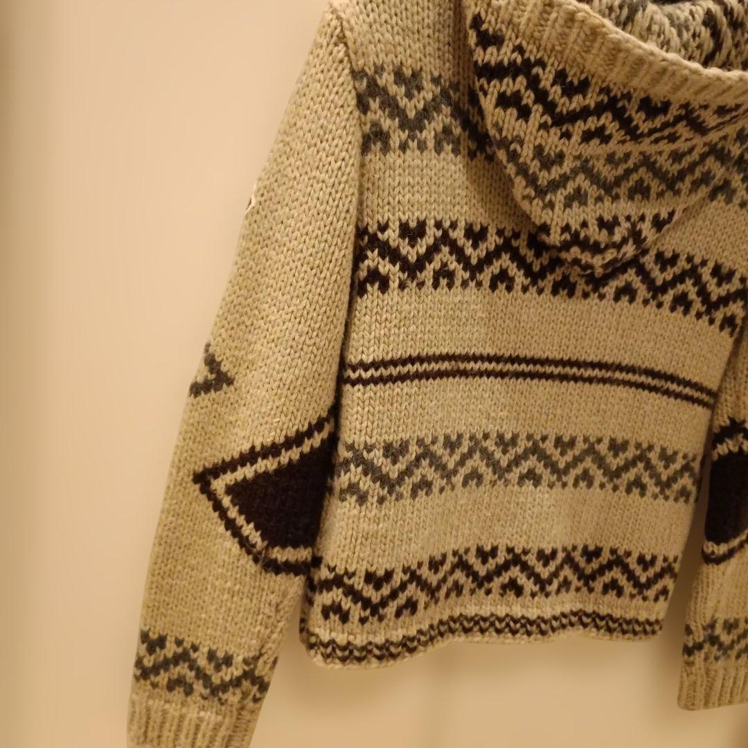 モンクレール　キッズ　ニットパーカー　カウチン　130　美品