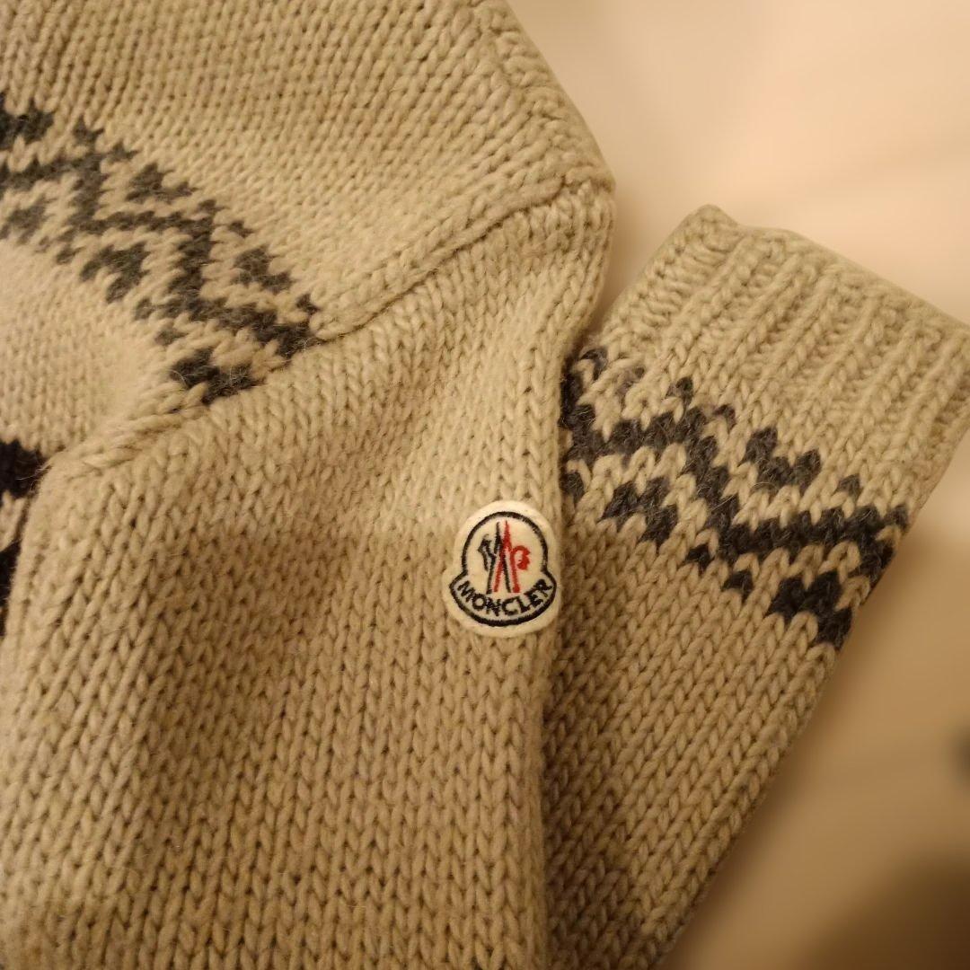 モンクレール　キッズ　ニットパーカー　カウチン　130　美品