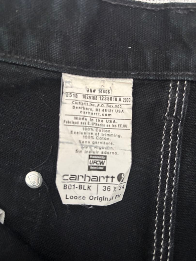 00's Carhartt カーハートダブルニー36x34 USA