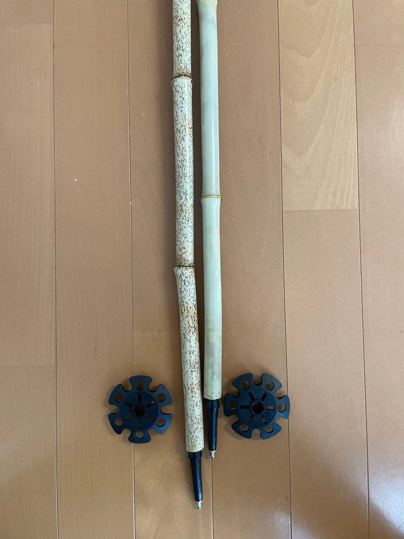 長さ指定可能　スキーポール　ストック　竹製ストック　バンブーストック