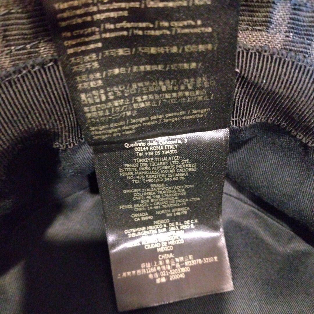 FENDI FFロゴ バケットハット グレー/ブラック