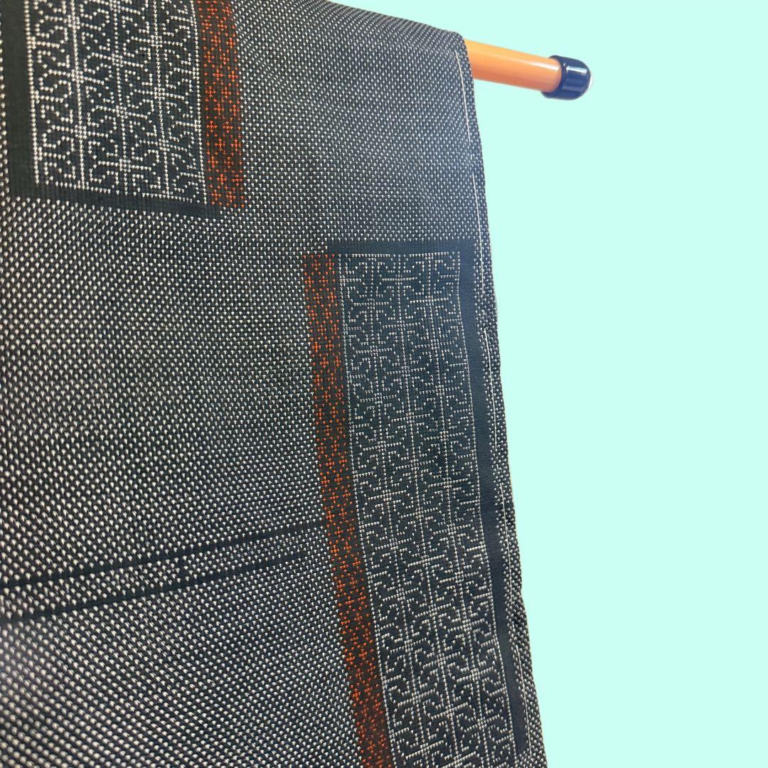 未使用　しつけ付　本場大島紬　トールサイズ　ゆったり　正絹