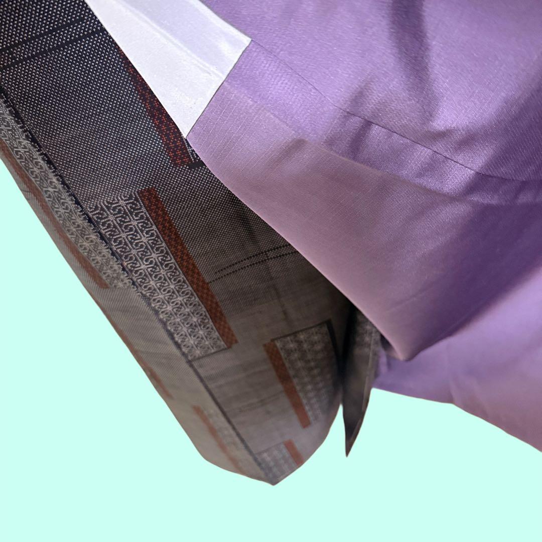 未使用　しつけ付　本場大島紬　トールサイズ　ゆったり　正絹