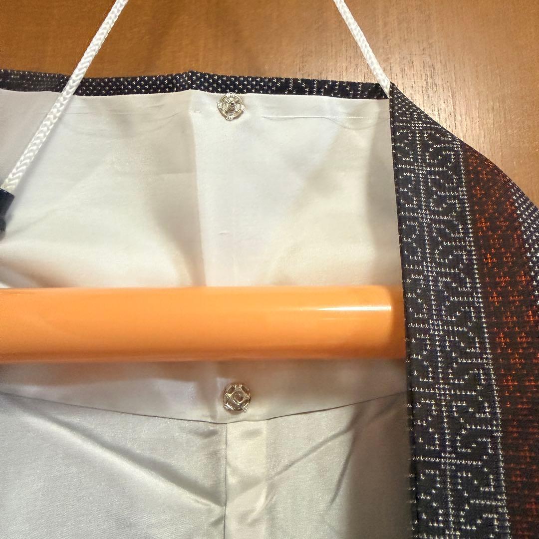 未使用　しつけ付　本場大島紬　トールサイズ　ゆったり　正絹