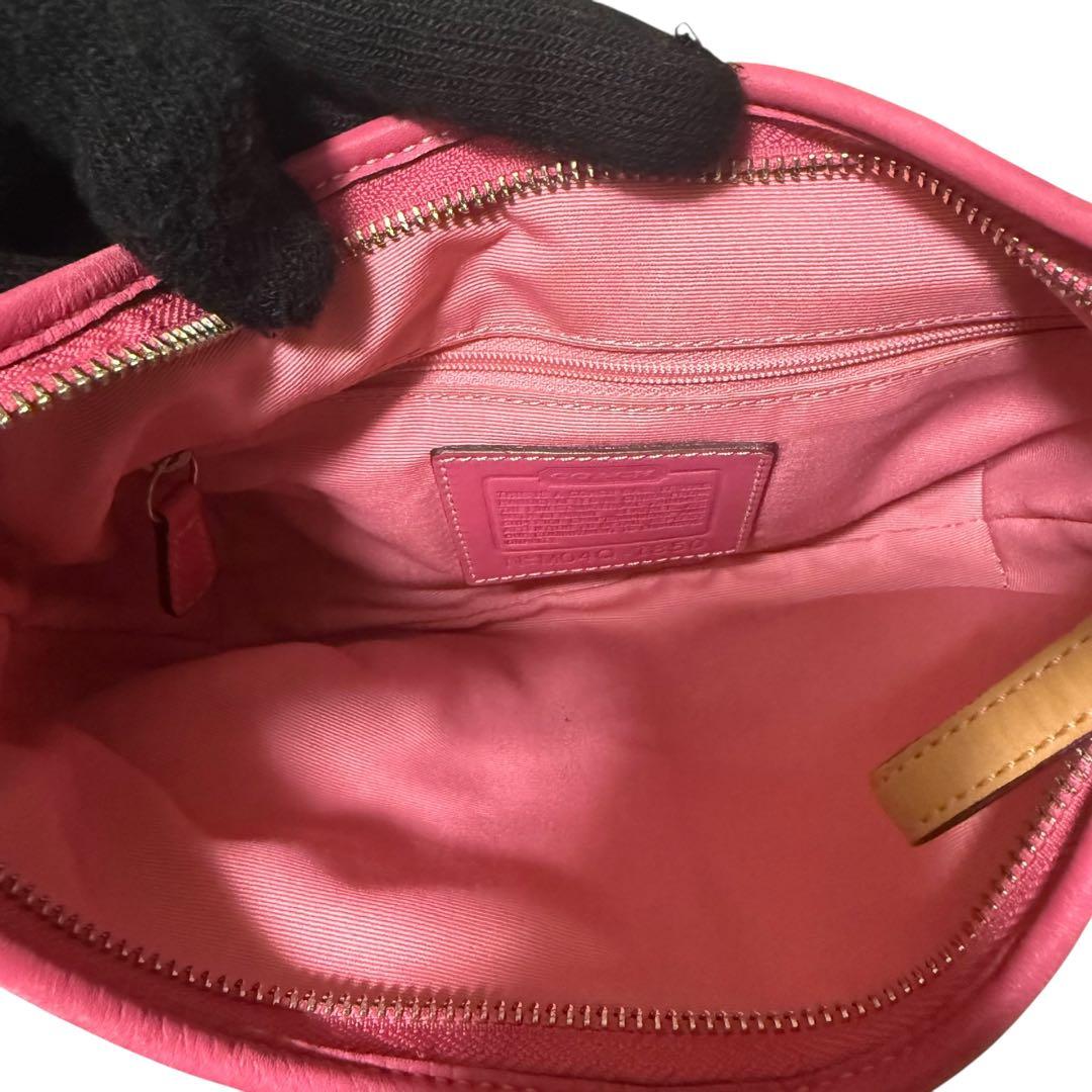 【貴重】 美品 COACH コーチ ホーボー ワンショルダーバッグ シグネチャー