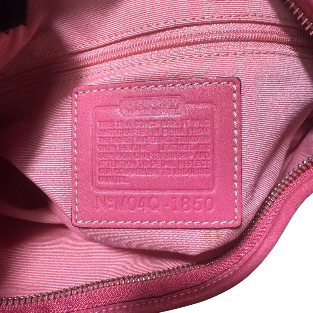 【貴重】 美品 COACH コーチ ホーボー ワンショルダーバッグ シグネチャー