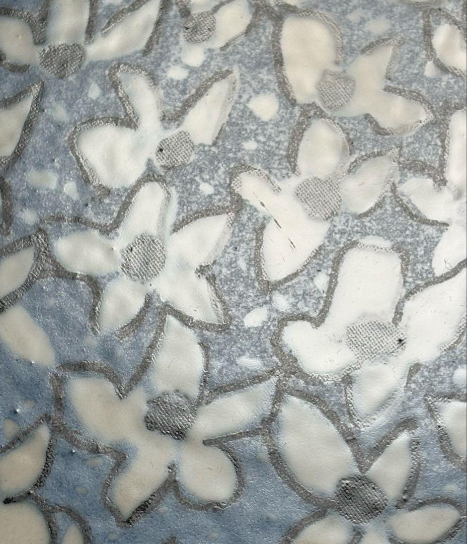 【希少カラー】ARABIA アラビア ヘルヤ \"Valkovuokot\" 陶板画