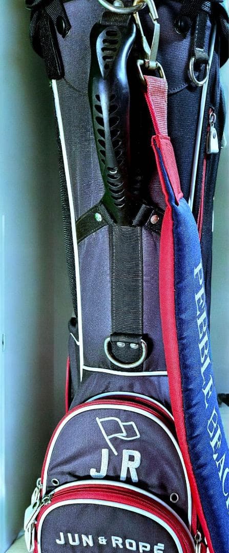 送料無料/美品JUN & ROPE スタンド式キャディバッグ NAVY