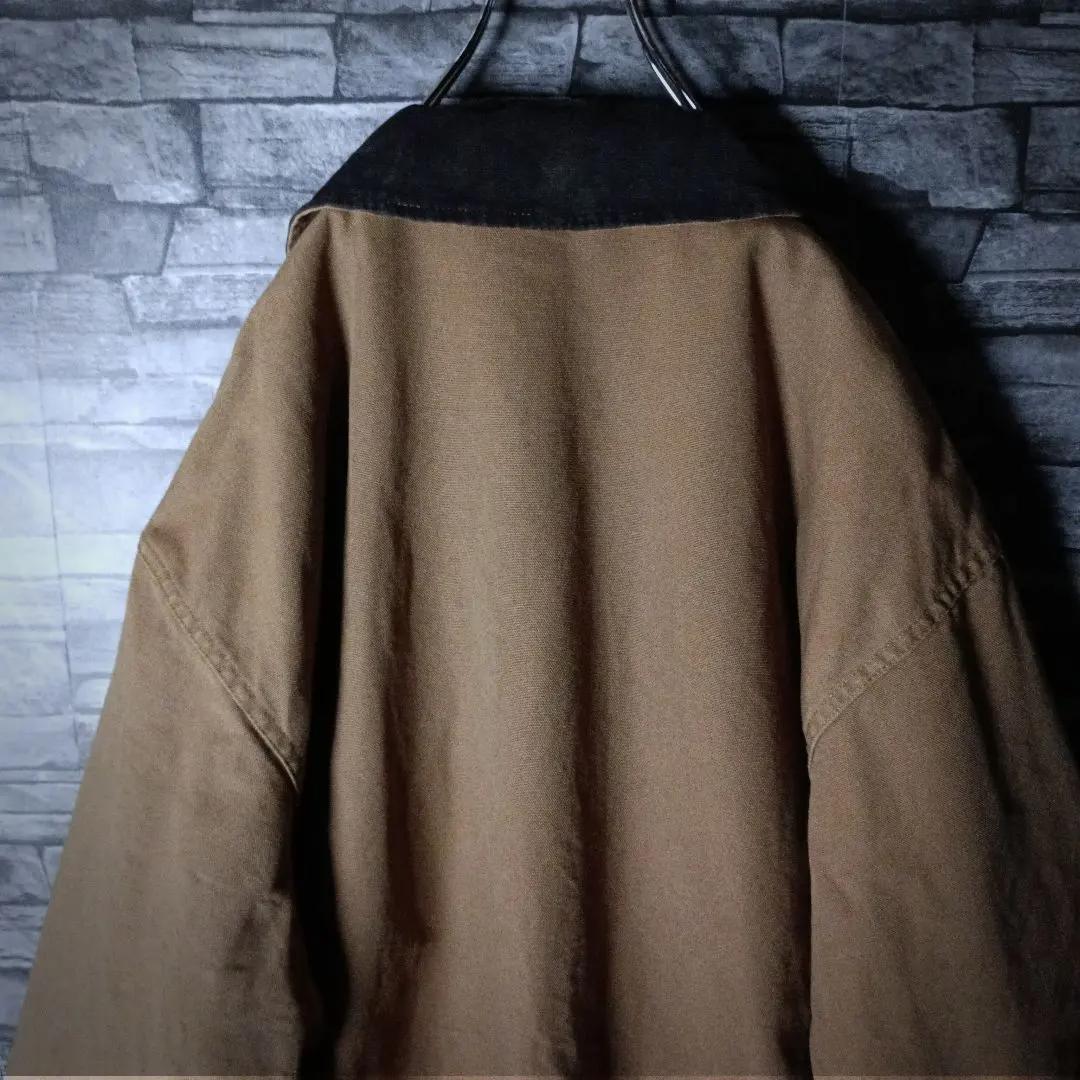 USA製☆ユニオンラインダックジャケット トラッカー 襟切り替え 特大 輸入古着