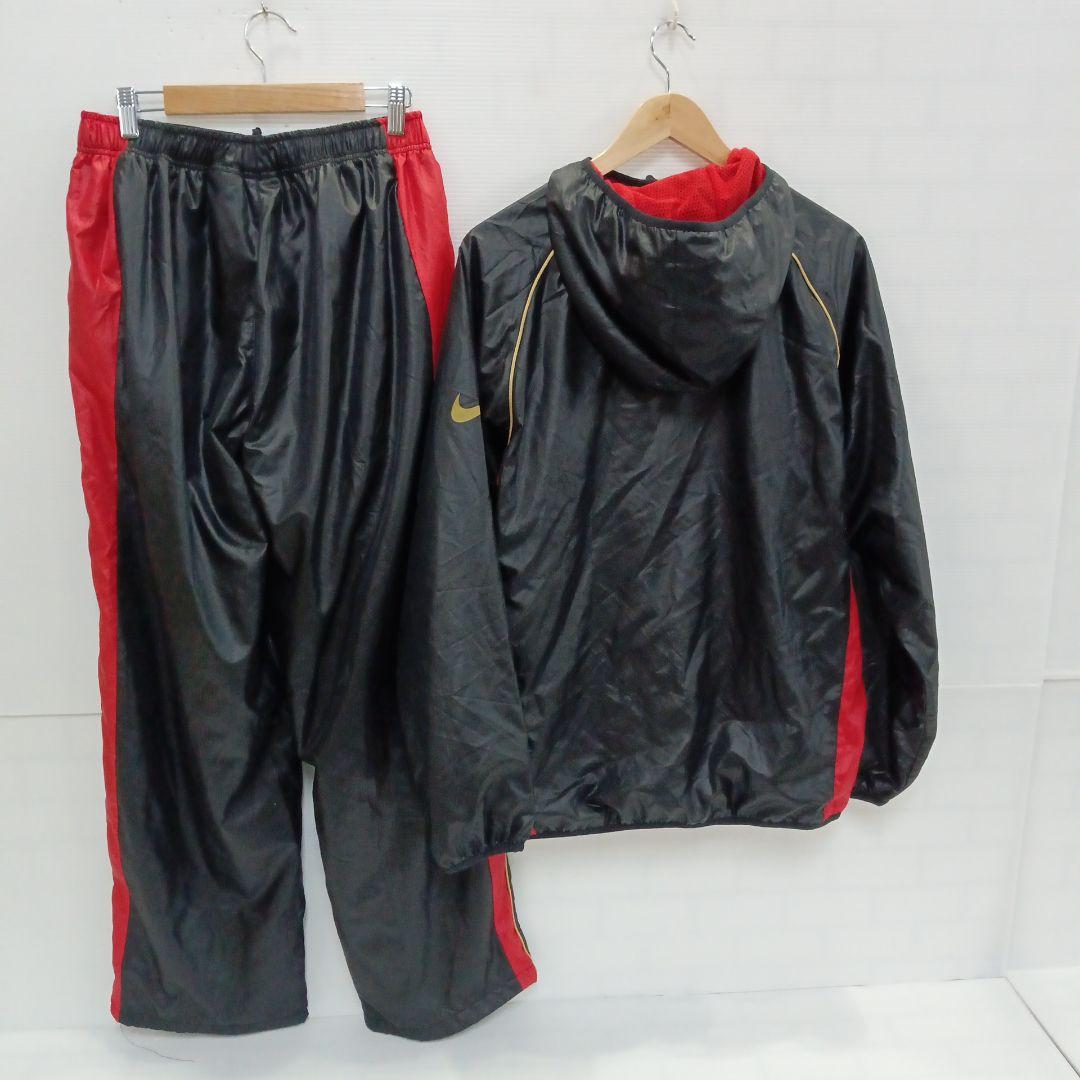 12.24◎S717◎ナイキ◎ジャージ上下◎ブラック×レッド◎M