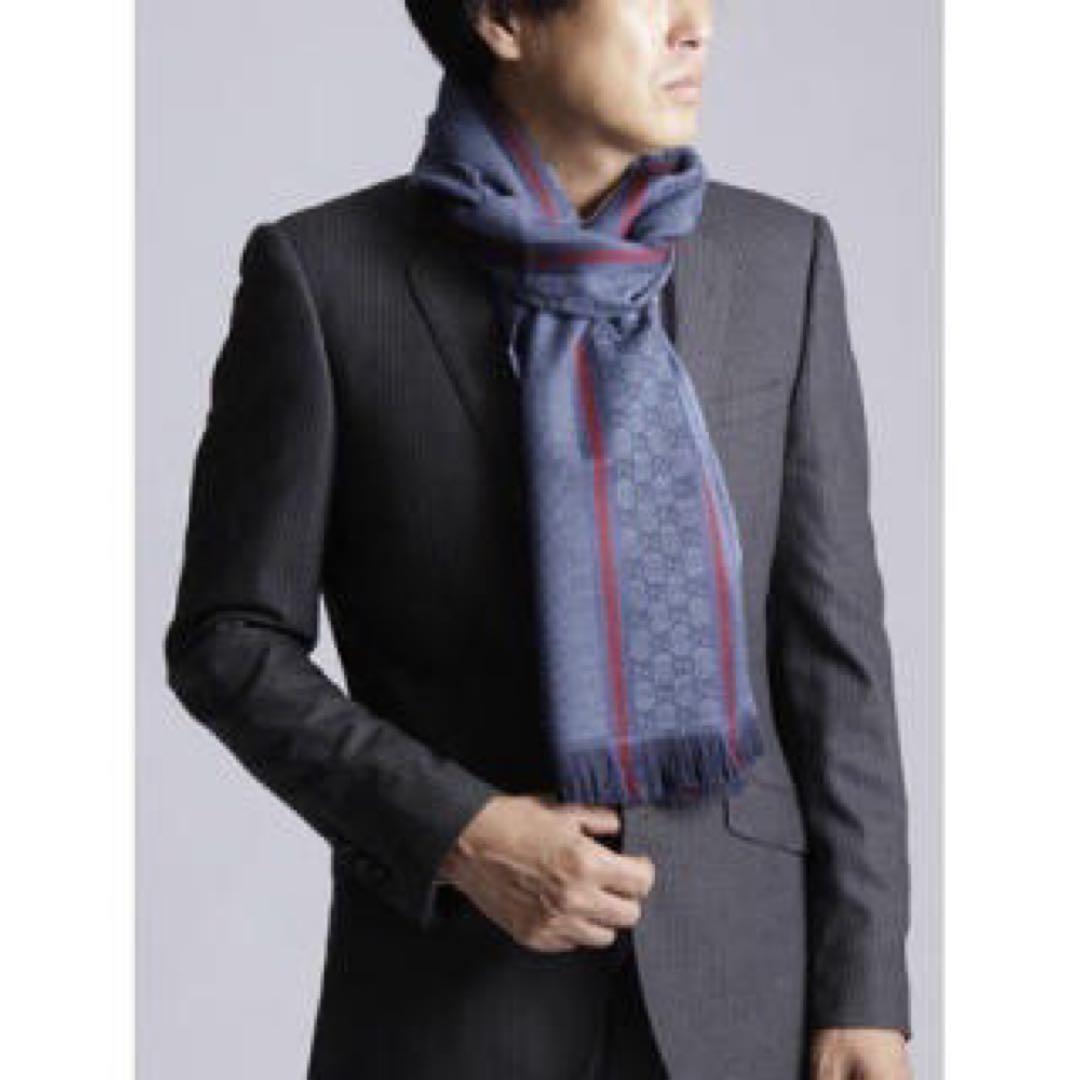 GUCCIマフラー　シェリーラインマフラー　グッチマフラー　グッチ　マフラー