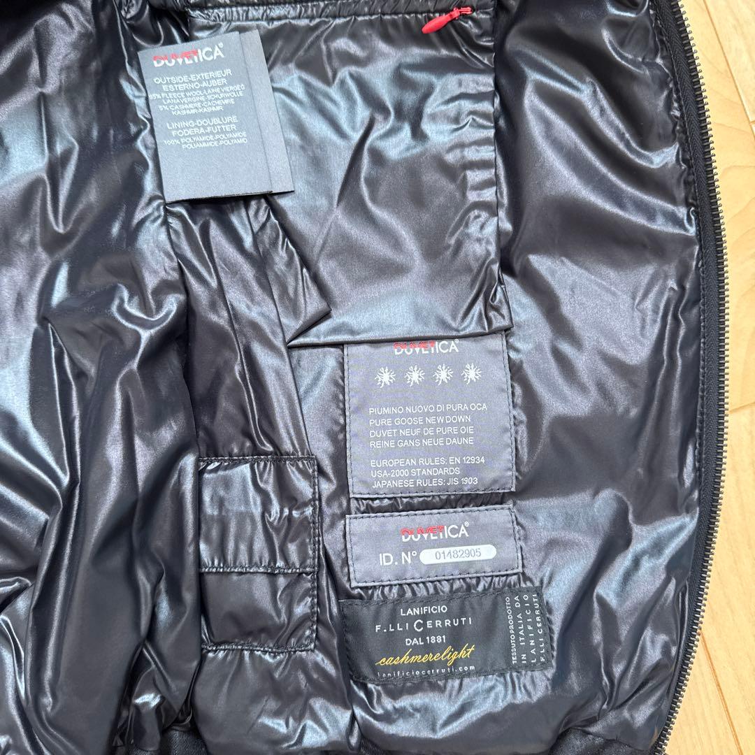 一回着美品DUVETICA ダウンベスト40ブラック黒FEBEDUEデュベティカ
