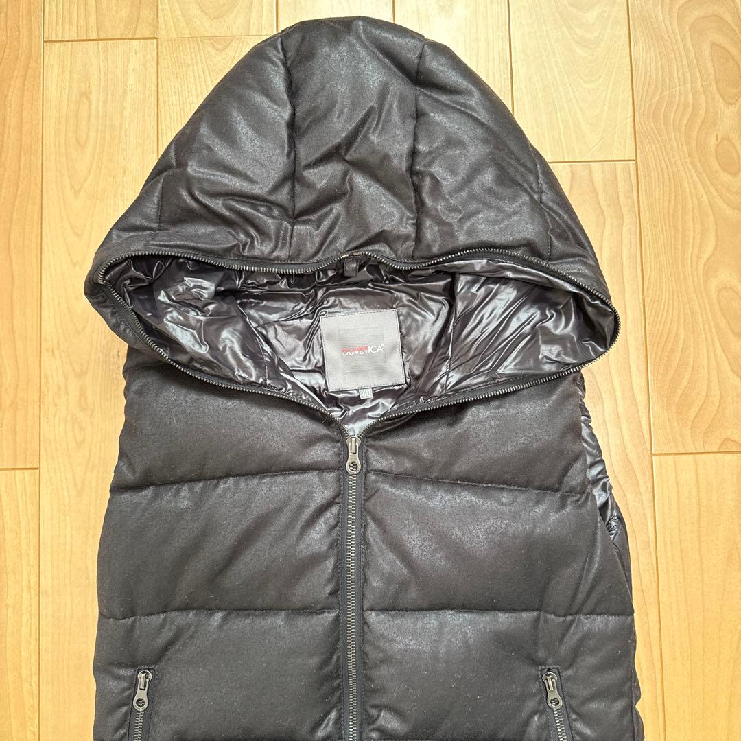 一回着美品DUVETICA ダウンベスト40ブラック黒FEBEDUEデュベティカ