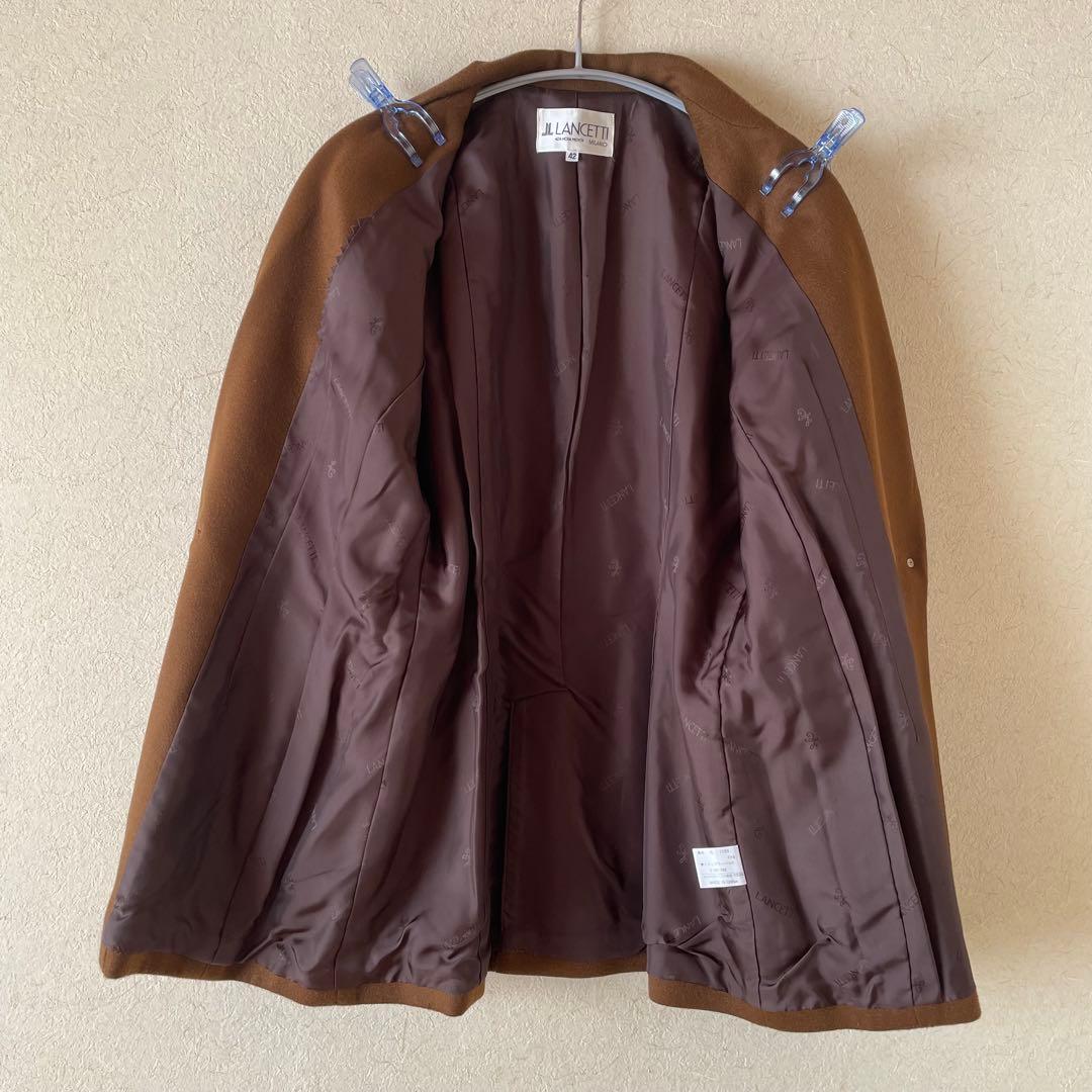 美品⭐︎LANCETTI ランチェッティ　カシミヤ　ジャケット　コート　ブラウン