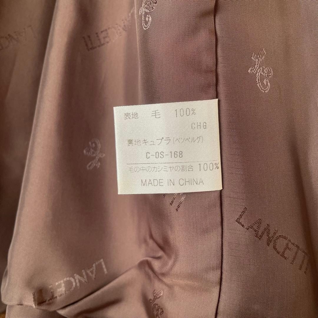 美品⭐︎LANCETTI ランチェッティ　カシミヤ　ジャケット　コート　ブラウン