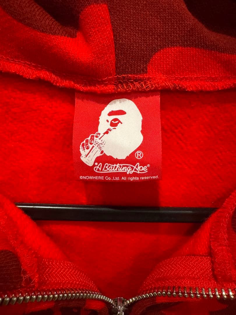 【希少】A Bathing Ape カモ柄パーカー×コカコーラ