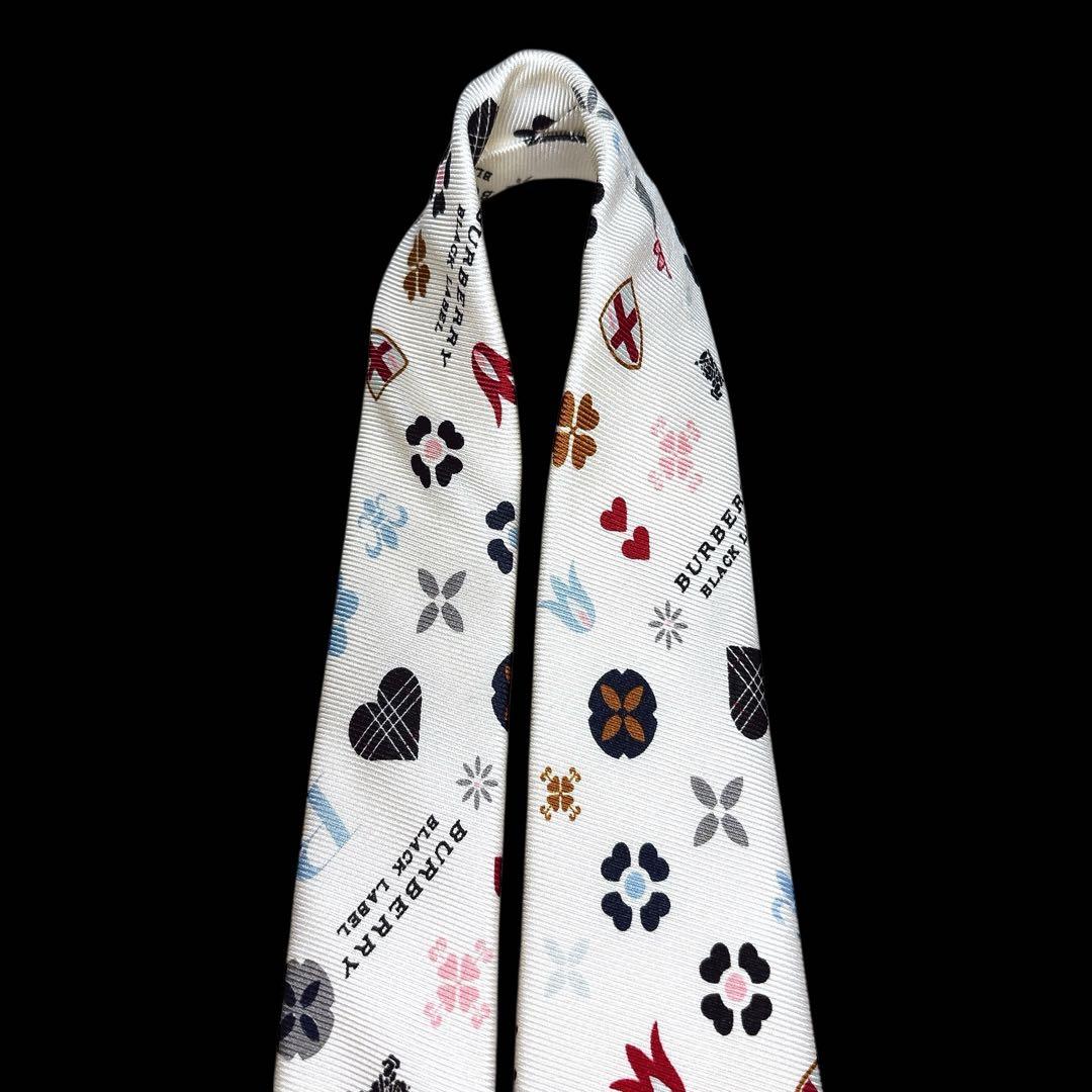 バーバリーブラックレーベル 紋章 エンブレム アイコンミックス ネクタイ