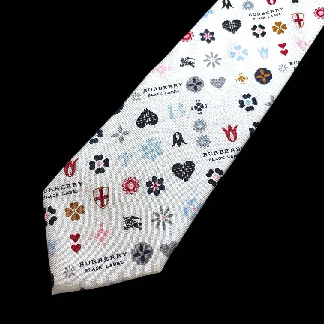 バーバリーブラックレーベル 紋章 エンブレム アイコンミックス ネクタイ