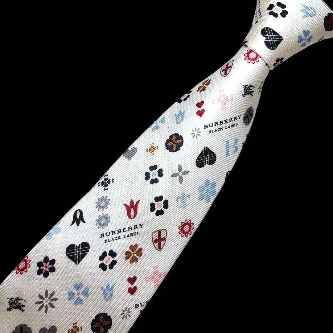 バーバリーブラックレーベル 紋章 エンブレム アイコンミックス ネクタイ