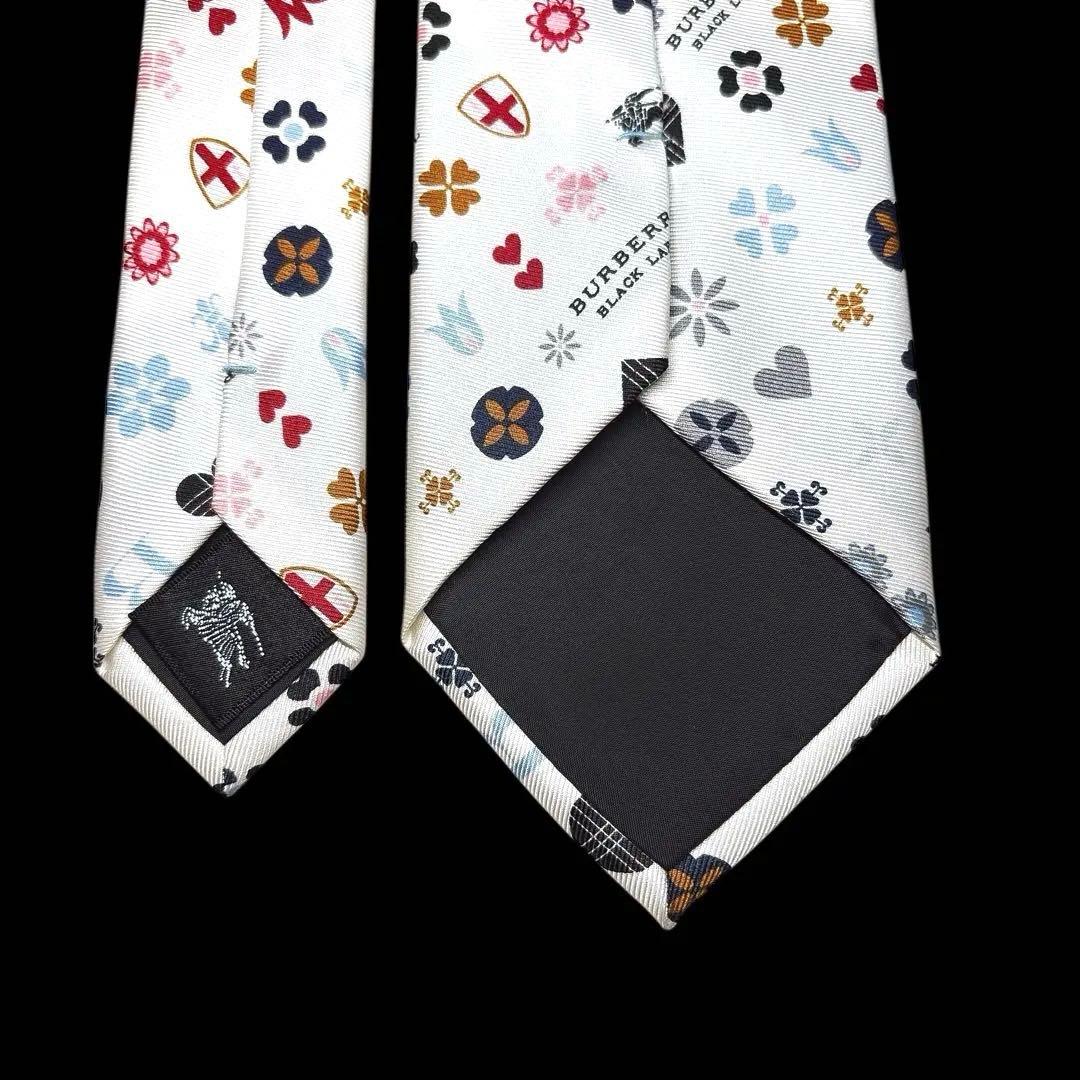 バーバリーブラックレーベル 紋章 エンブレム アイコンミックス ネクタイ