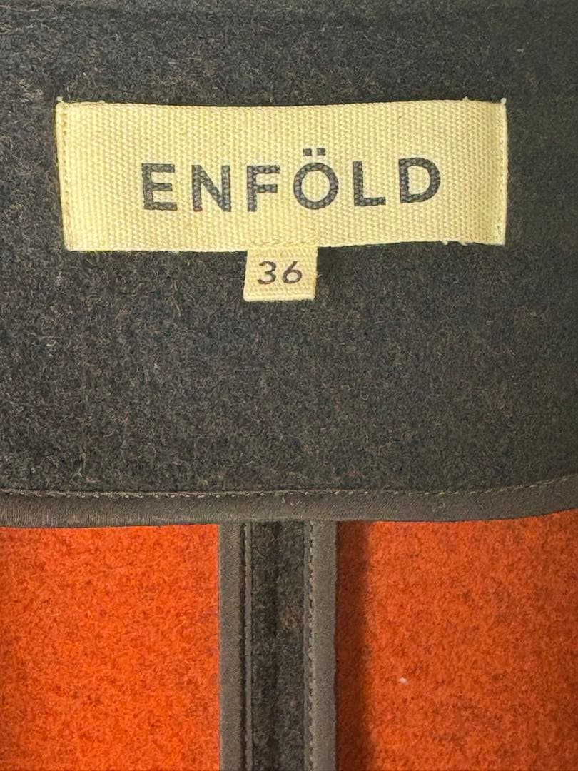 ENFÖLD リバーウールスリットコート 36