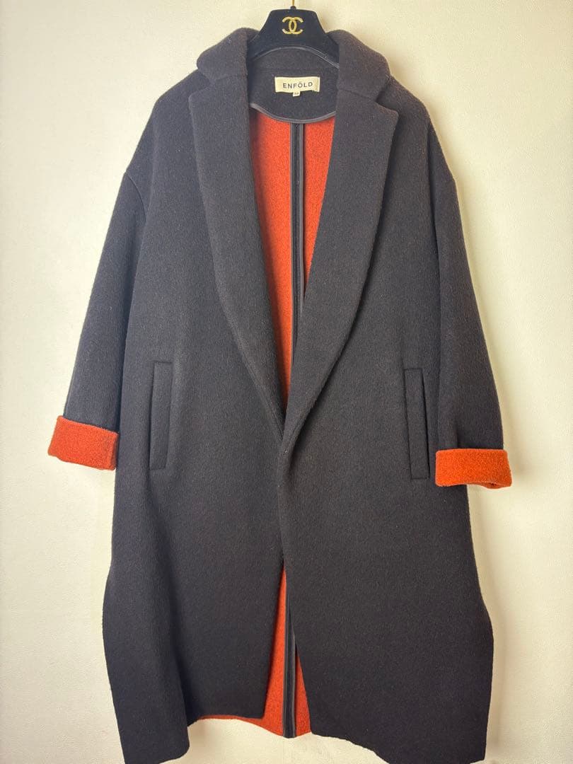 ENFÖLD リバーウールスリットコート 36