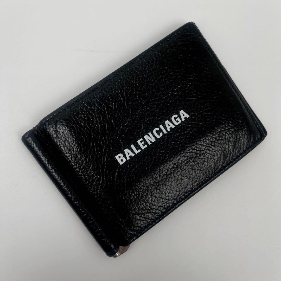 ✨美品✨ BALENCIAGA マネークリップ ブラック レザー メンズ　付属品
