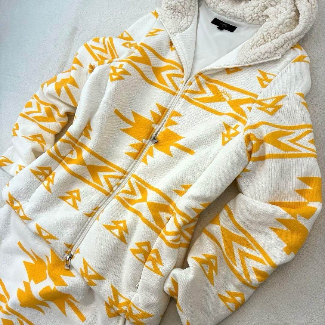 Callaway セットアップ　ボア　パーカー スカート 幾何学模様 L ゴルフ