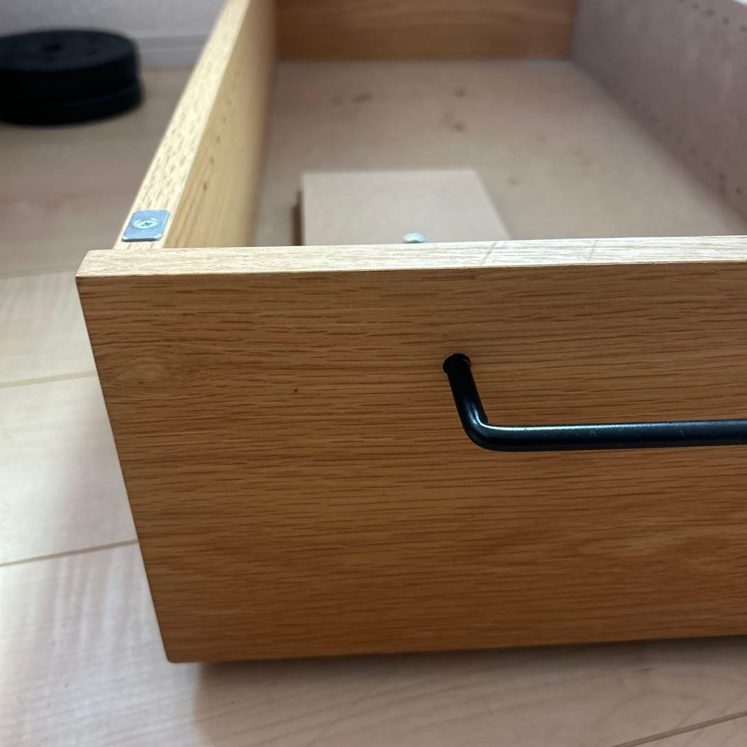 【無印良品】ベッド下収納　オーク材 80-87