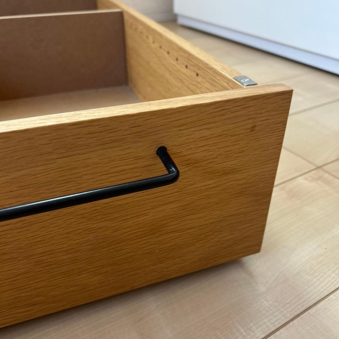 【無印良品】ベッド下収納　オーク材 80-87
